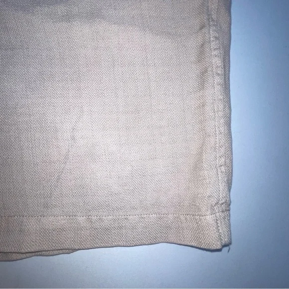 J Jill Pure Tencel Pull On Shorts LP Large Petite Tan Elastic Womens pockets